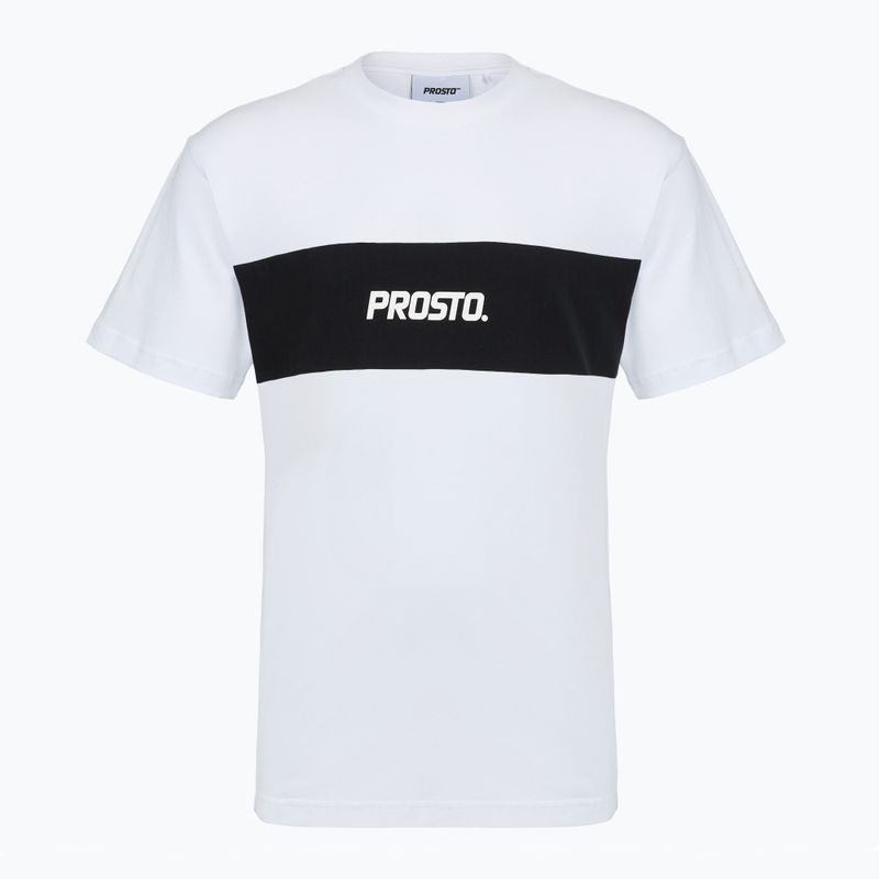Men's T-shirt PROSTO Root white/black