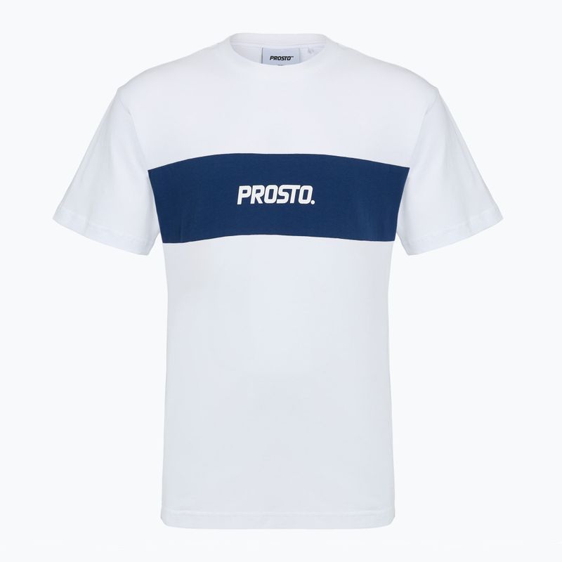 Men's T-shirt PROSTO Root white/navy blue