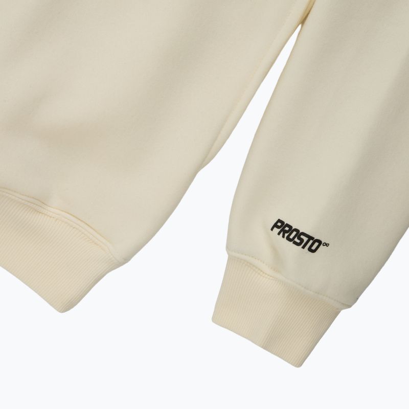 Men's sweatshirt PROSTO Hoodie Bark off white 4