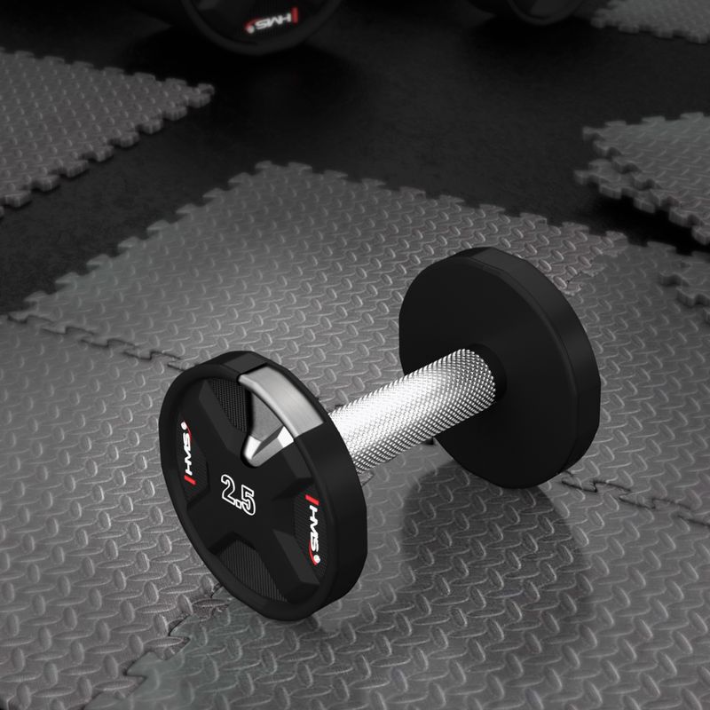 HMS HPC dumbbell 1 pcs. 2.5 kg black 5