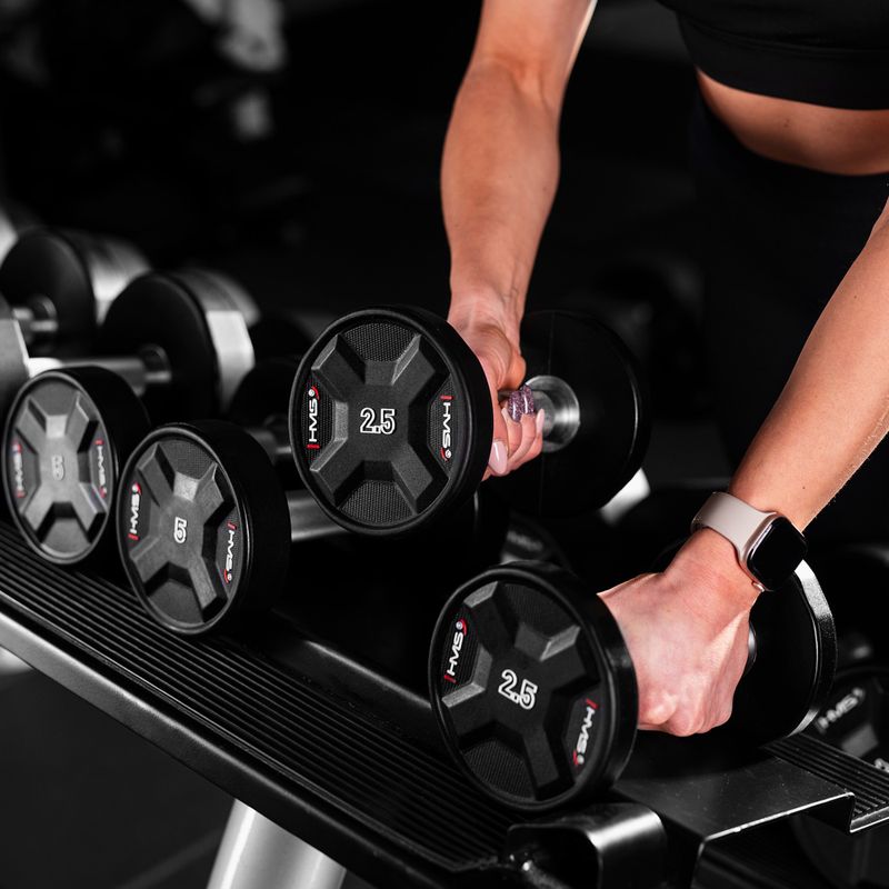 HMS HPC dumbbell 1 pcs. 2.5 kg black 8