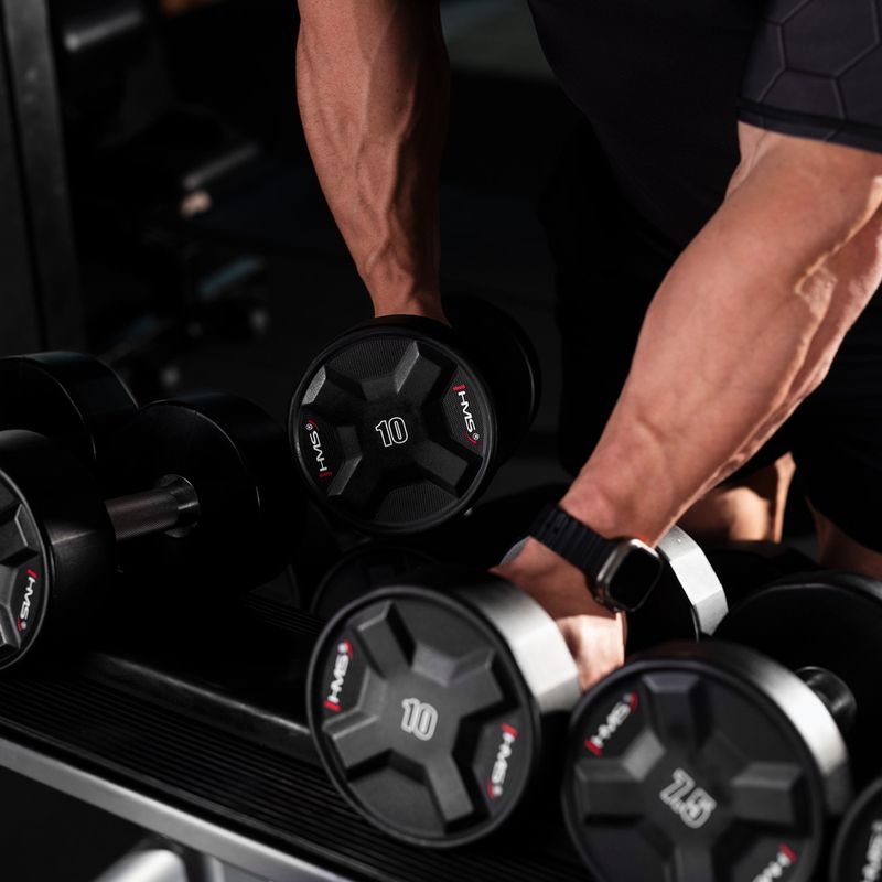 HMS HPC dumbbell 1 pcs. 10 kg black 8