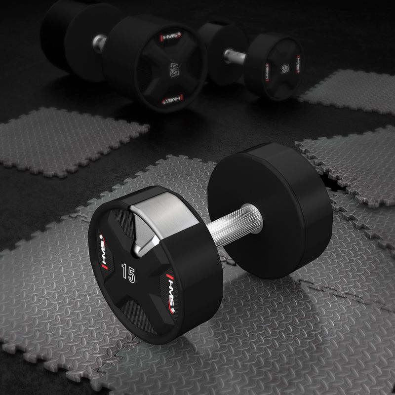 HMS HPC dumbbell 1 pcs. 15 kg black 5