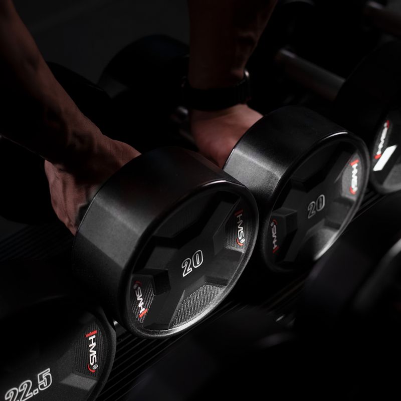 HMS HPC dumbbell 1 pcs. 20 kg black 7
