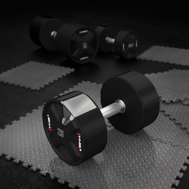 HMS HPC dumbbell 1 pcs. 25 kg black 5