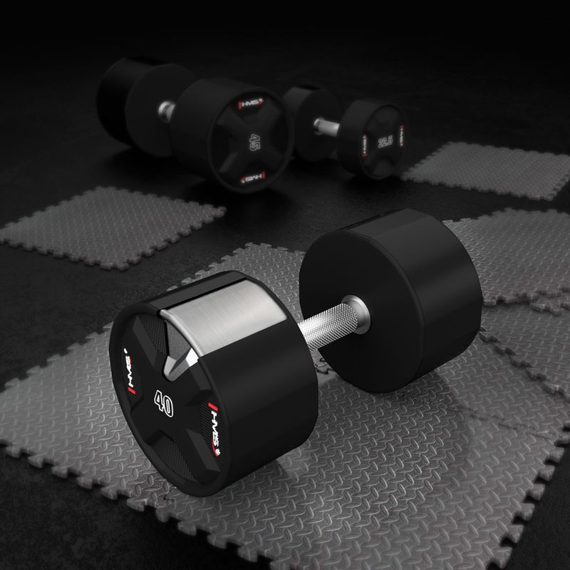 HMS HPC dumbbell 1 pcs. 40 kg black 5