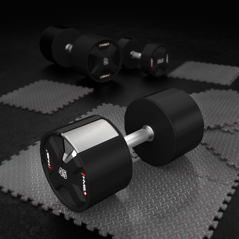 HMS HPC dumbbell 1 pcs. 45 kg black 5