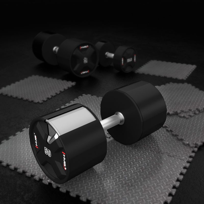 HMS HPC dumbbell 1 pcs. 50 kg black 5