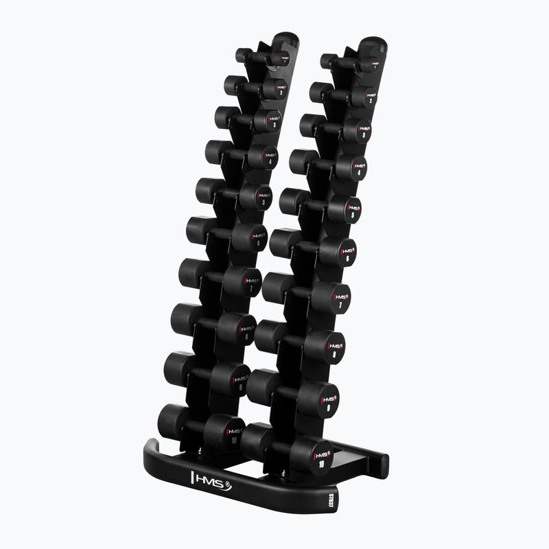 HMS HPT02 TPU dumbbells 2 pcs. 2 kg black 6