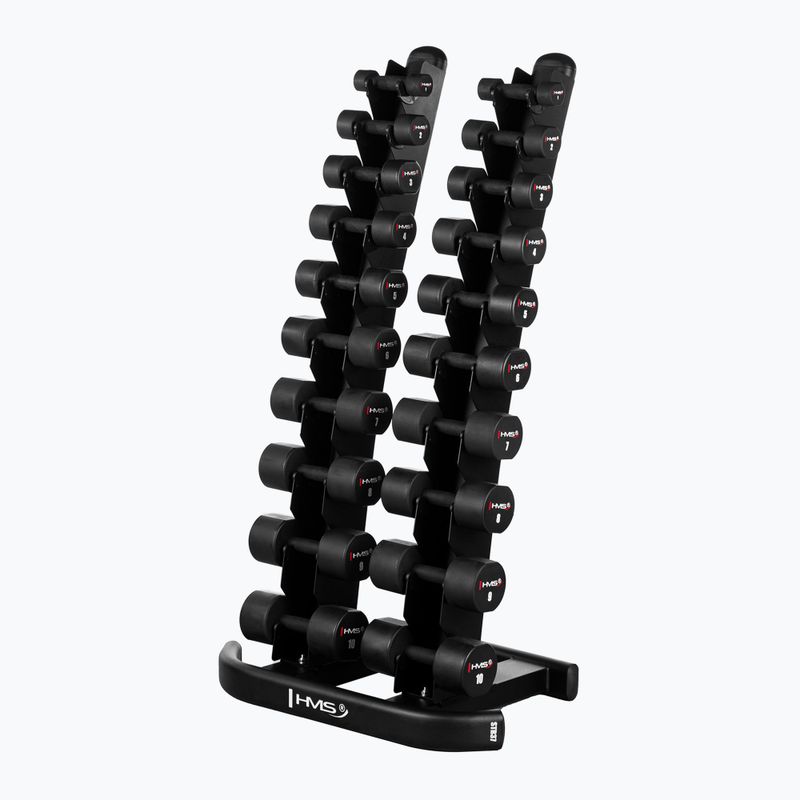HMS HPT02 TPU dumbbells 2 pcs. 4 kg black 6