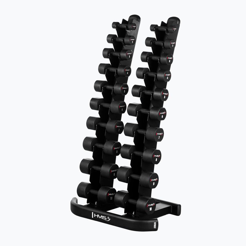 HMS HPT02 TPU dumbbells 2 pcs. 5 kg black 6