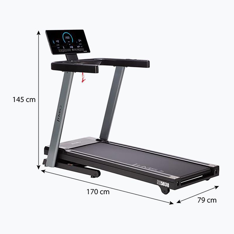 HMS electric treadmill BE5838 black 6