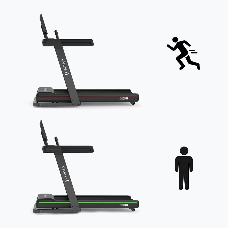 HMS electric treadmill BE5877 black 8