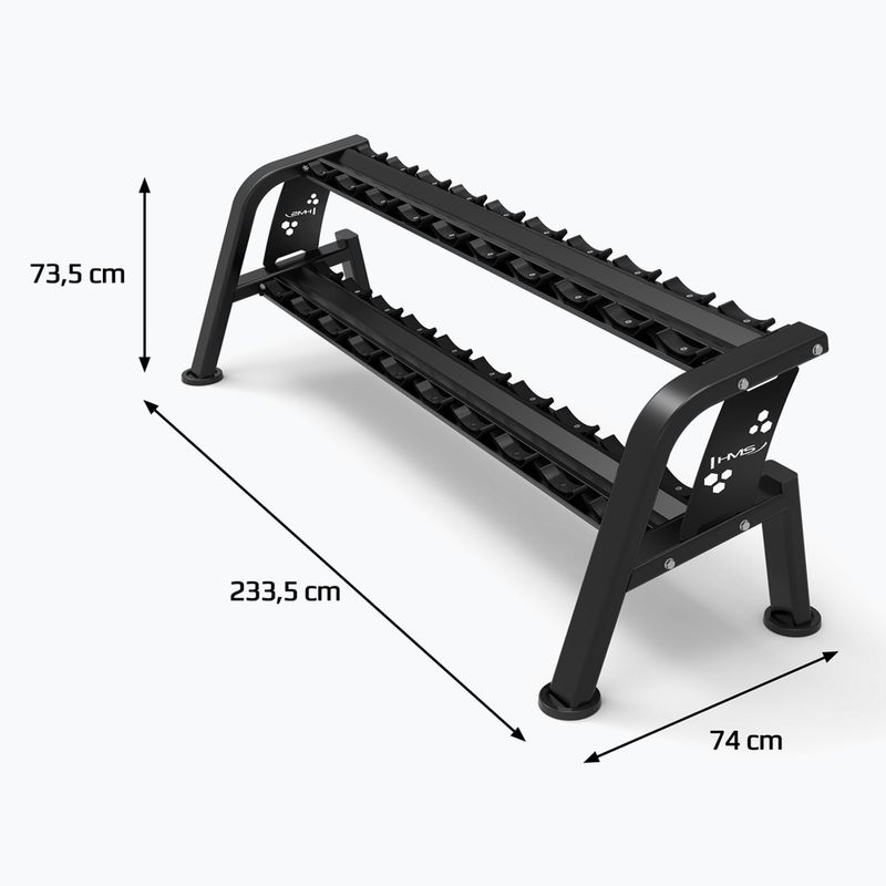 HMS dumbbell stand STR47 black 5