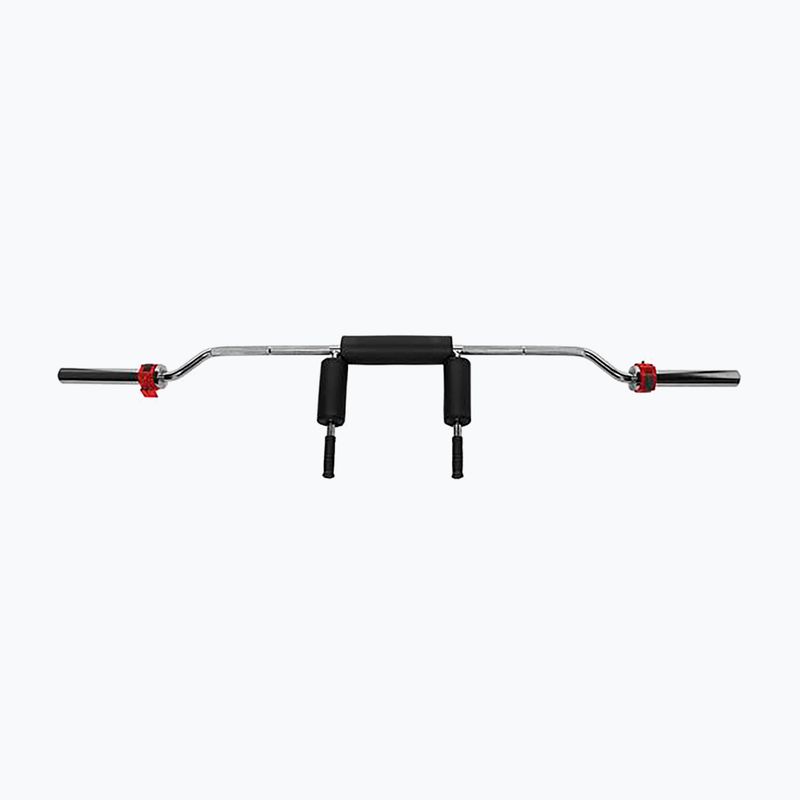 Olympic broken barbell HMS GOL320 + clamps ZG1000 RED