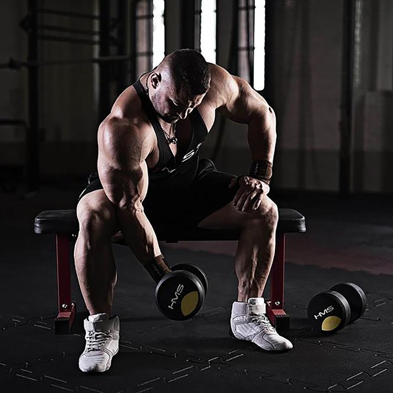 Rubber coated dumbbell HMS HG Pro 4