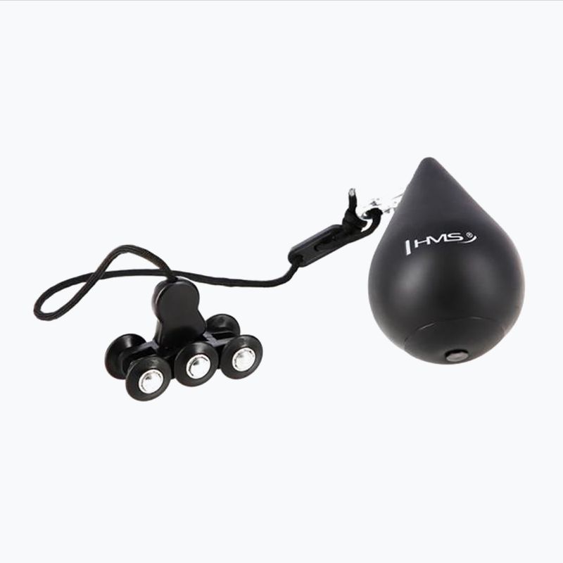Hulahop with tabs and weights HMS HHW12 black 17-44-526 4