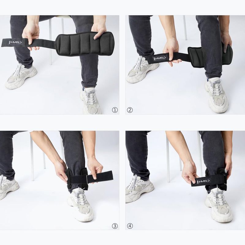 Ankle and wrist weights HMS ONK01 0.5 kg 2 pcs. black 7