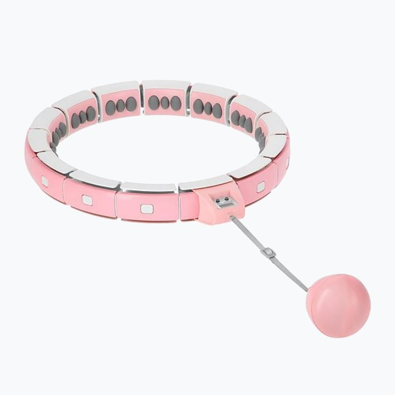 Hulahop with weight and counter HMS FH06 white-pink 30-6-105 2