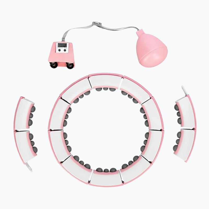 Hulahop with weight and counter HMS FH06 white-pink 30-6-105 3
