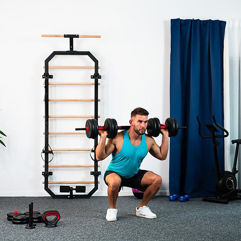HMS SGN130 Pro Set 6W1 30kg weights black/red 5