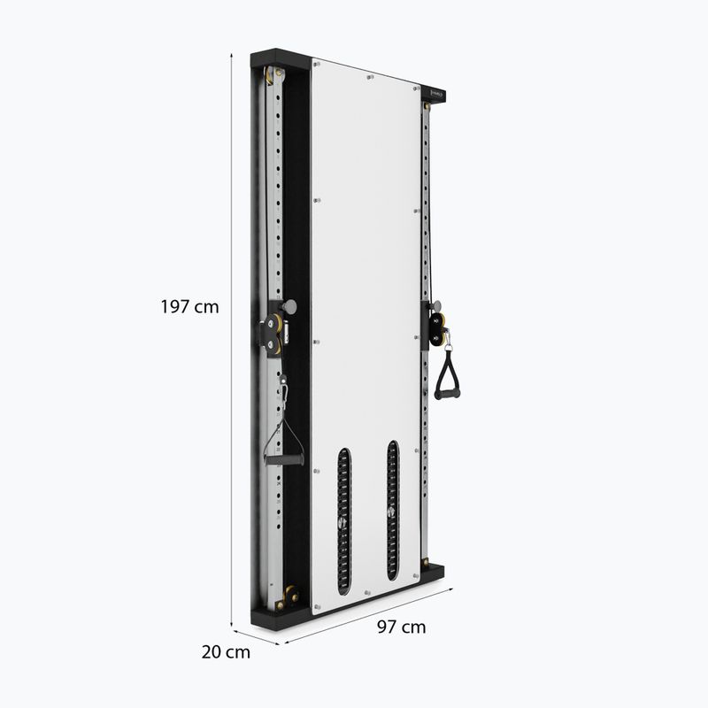 Wall-mounted training rack HMS BS302 Commercial silver 2