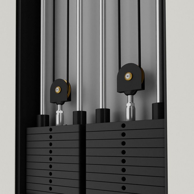 Wall-mounted training rack HMS BS302 Commercial silver 10