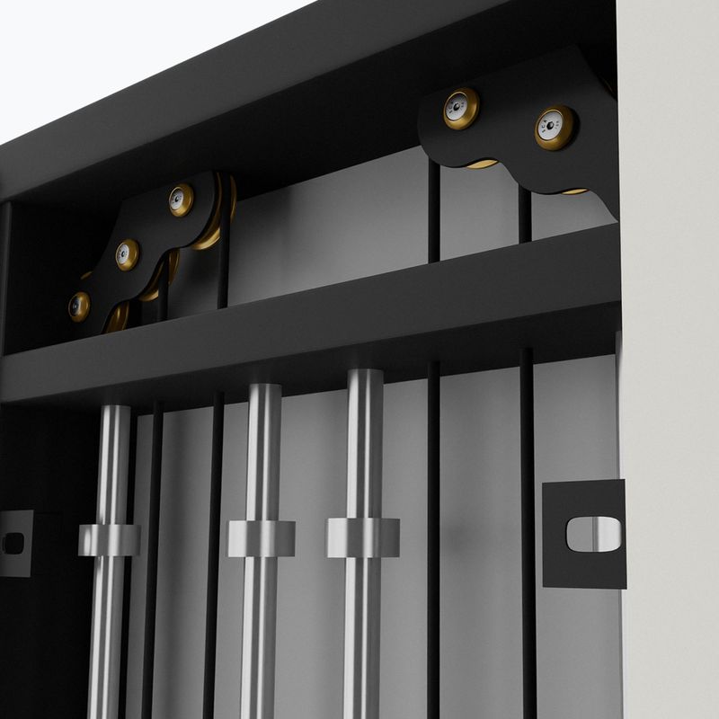 Wall-mounted training rack HMS BS302 Commercial silver 12