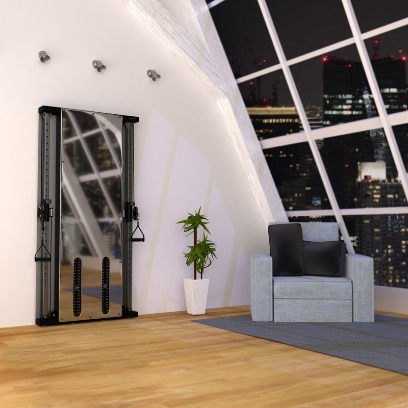 Wall-mounted training rack HMS BS302 Commercial silver 13