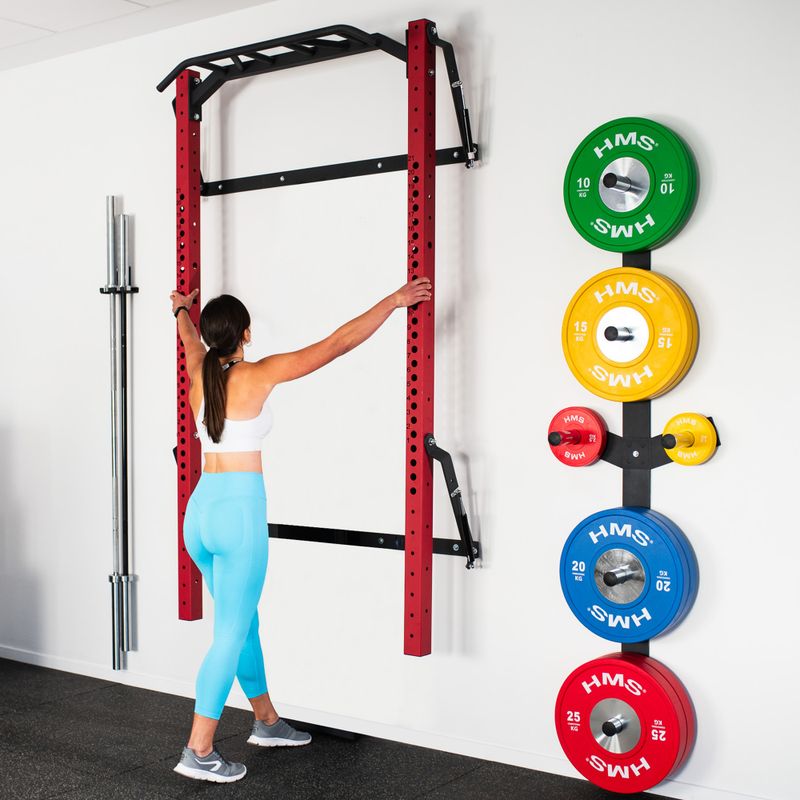 Folding training rack HMS KLT23 red/black 11