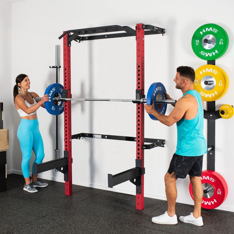 Folding training rack HMS KLT23 red/black 14