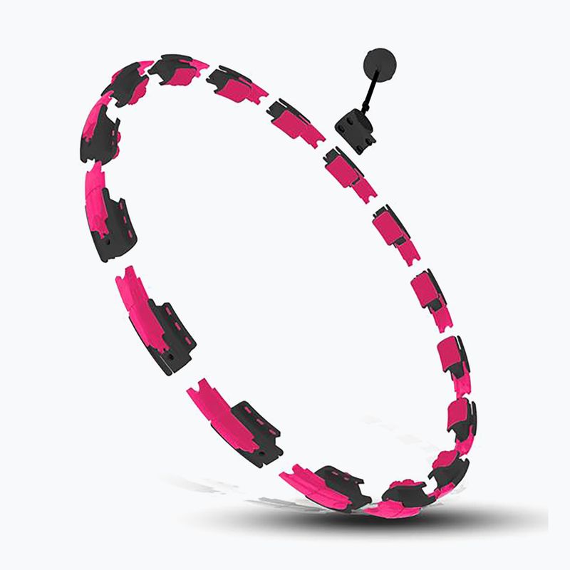 Hula hop with weight and counter HMS HHM16 black/pink 2