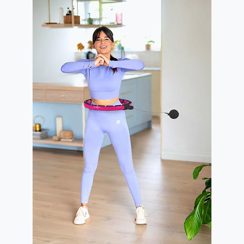 Hula hop with weight and counter HMS HHM16 black/pink 4