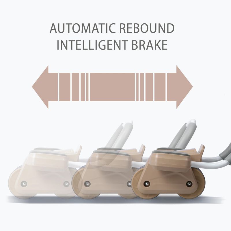 Automatic abdominal muscle exercise wheel with display HMS KA08 brown 8