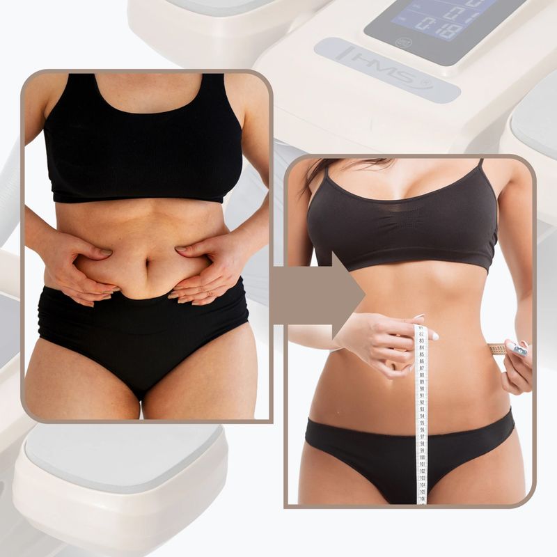 Automatic abdominal muscle exercise wheel with display HMS KA08 brown 9