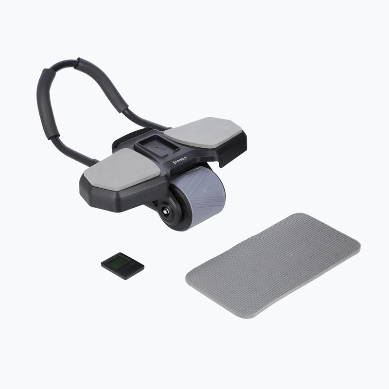 Automatic abdominal muscle exercise wheel with support HMS KA10 black 2