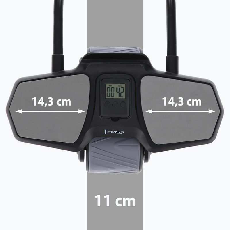 Automatic abdominal muscle exercise wheel with support HMS KA10 black 7