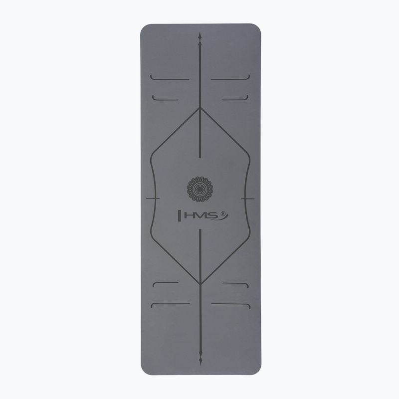 Yoga mat HMS YM10 gray