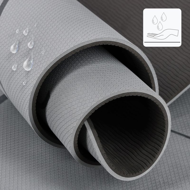 Yoga mat HMS YM10 gray 4