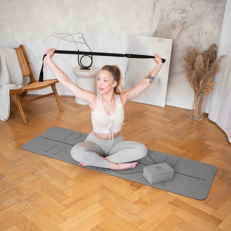 Yoga mat HMS YM10 gray 8