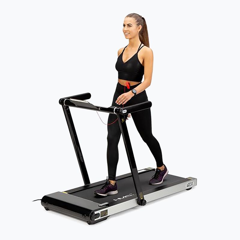 HMS LOOP12 Multi black electric treadmill with desk 9