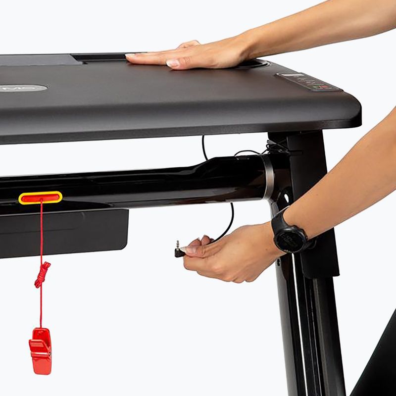 HMS LOOP12 Multi black electric treadmill with desk 12