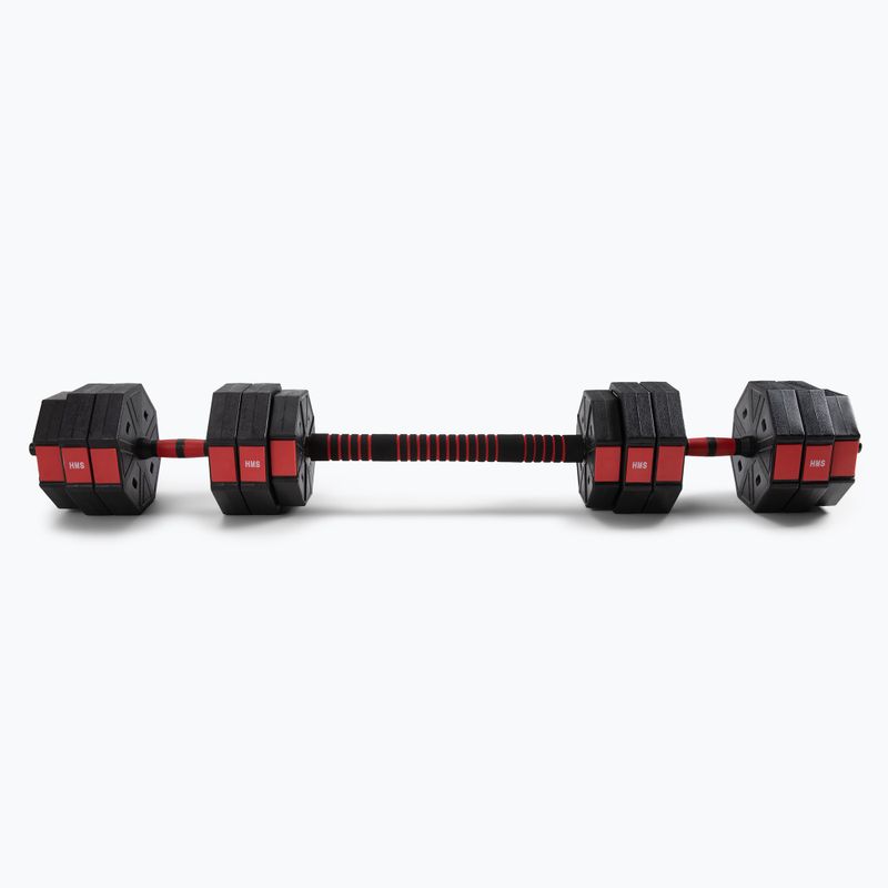 HMS barbell set with interchangeable weights Sgc20 black-red 17-57-030 2