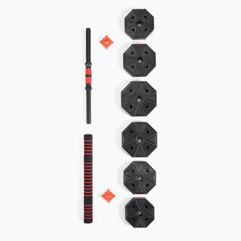 HMS barbell set with interchangeable weights Sgc30 black-red 17-57-031 7