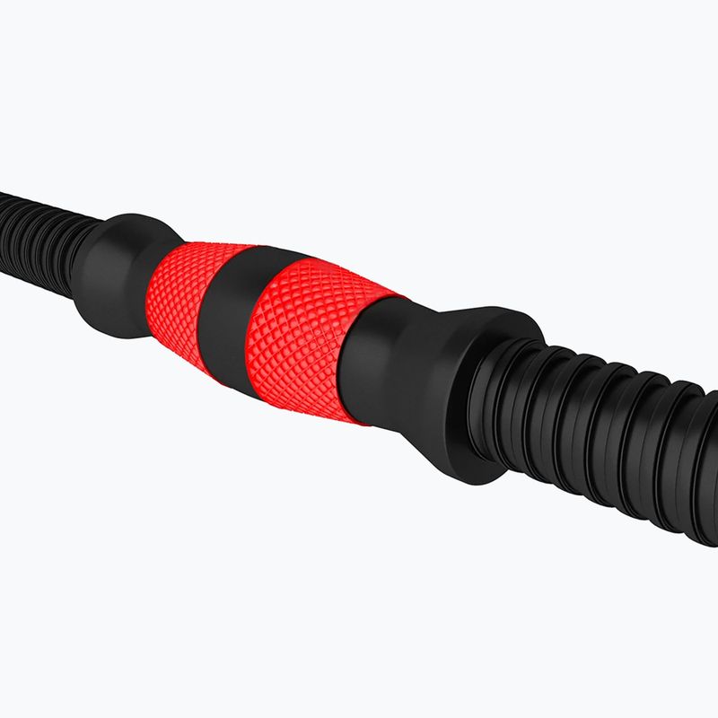 HMS SGP30 30kg black/red dumbbell set with barbell connection 6