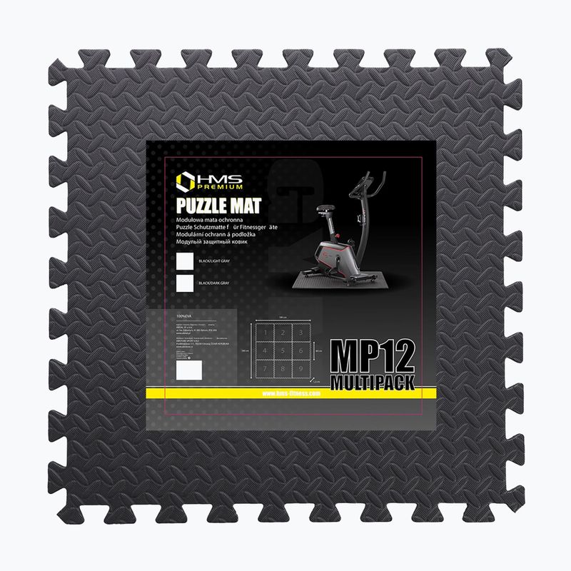 HMS Puzzle protective mat MP12 9 pcs grey 17-63-086 8