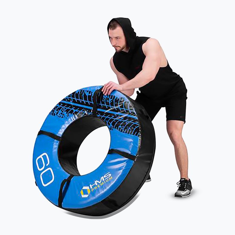 HMS PYT02 Premium 60kg training tyre black/blue 8
