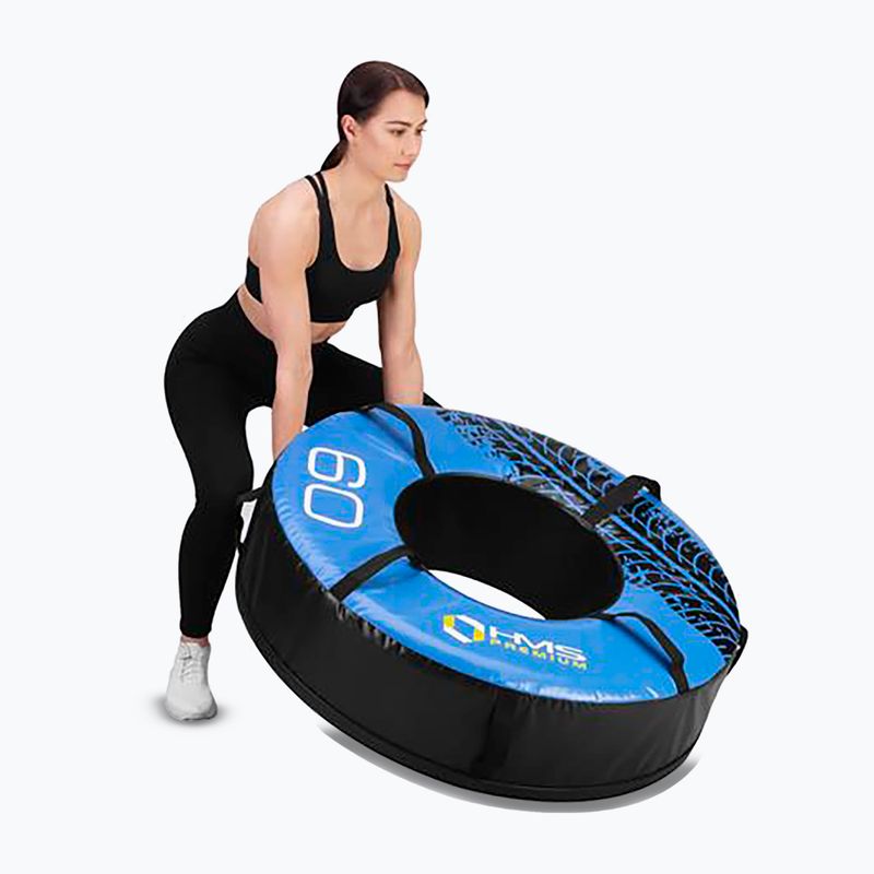 HMS PYT02 Premium 60kg training tyre black/blue 9