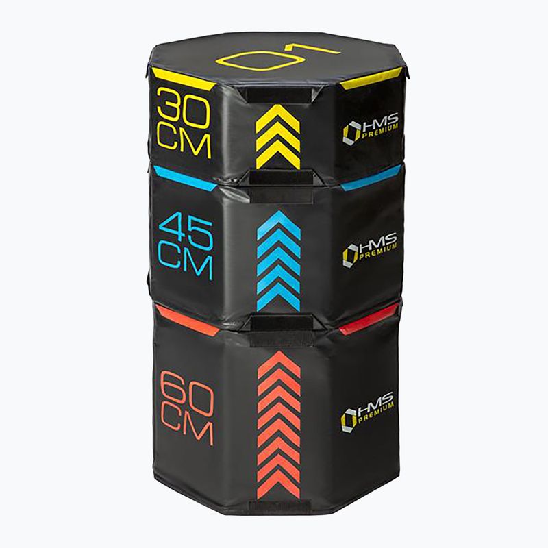 HMS PYOBS01 Octagon Premium multicolor plyometric box set 2