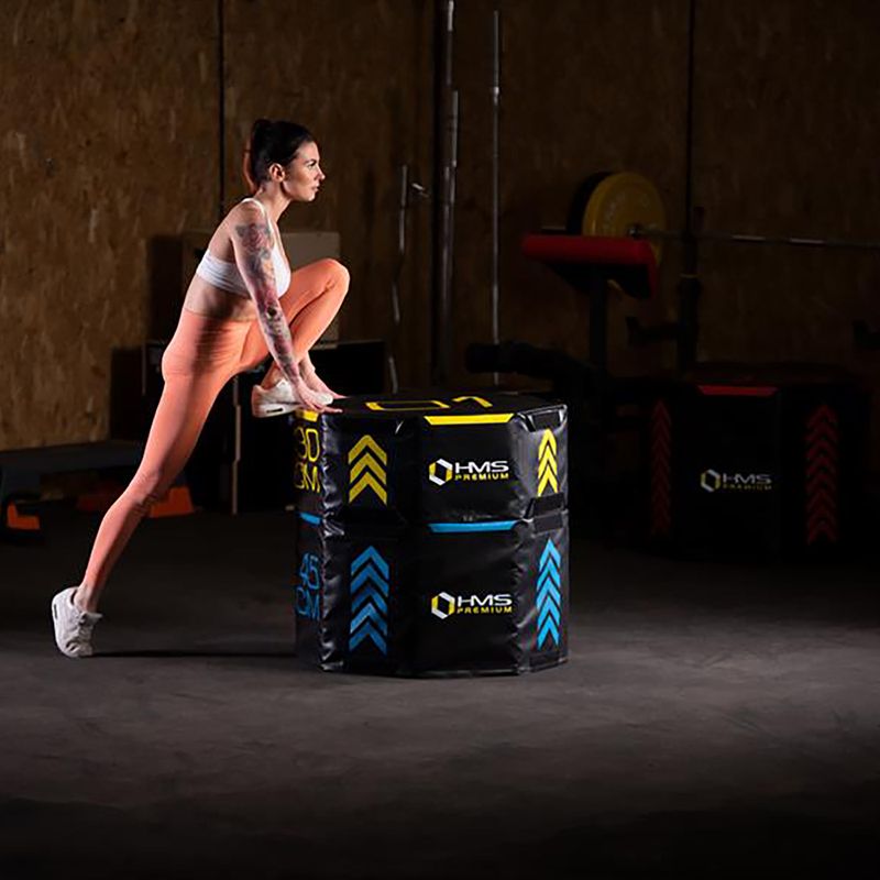HMS PYOBS01 Octagon Premium multicolor plyometric box set 10